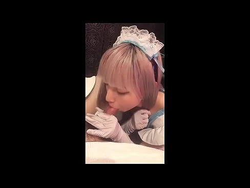 ❤️ Japāņu elks [mayuka], franču kalpones tērps, 1. daļa, minets un džerkstēšana ar losjonu ❤ Slepkavas pie mums ❤